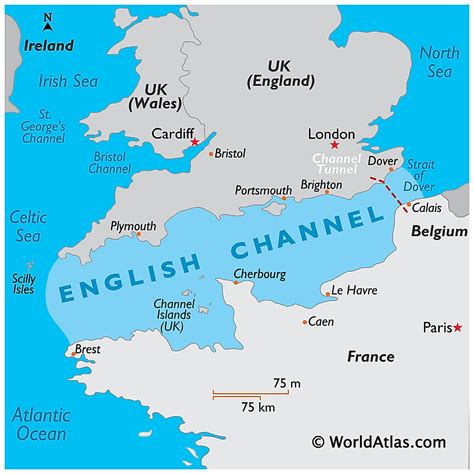 length of the english channel.